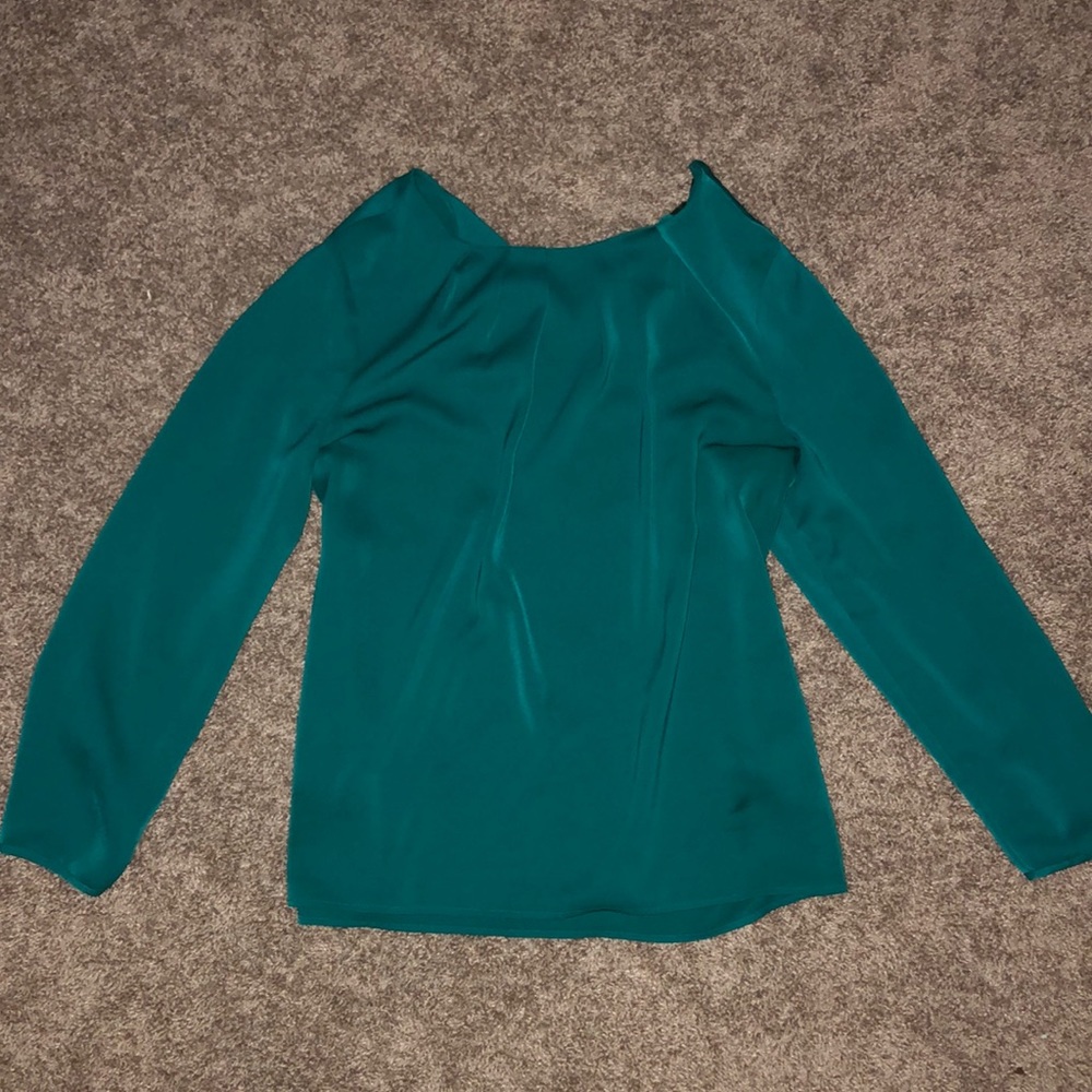 J crew jewel tone green blouse